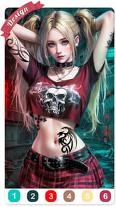 Tattoo Coloring games APK screenshot 1