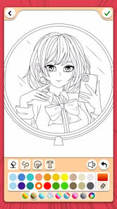Manga Coloring Book APK screenshot 1
