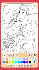 Manga Coloring Book APK screenshot 1