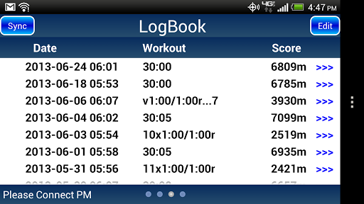 ErgData APK screenshot 1