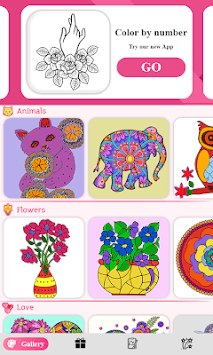 Color by number - color by number for adults APK screenshot 1