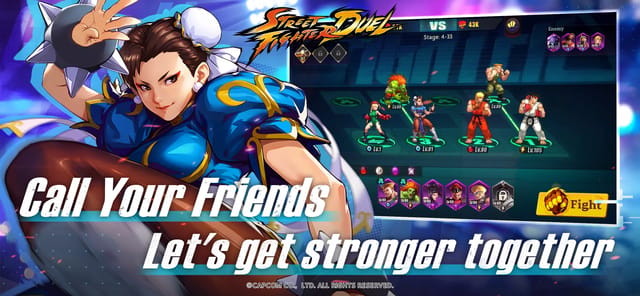 Street Fighter Duel - Idle RPG APK screenshot 1