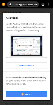 CryptoTab Browser APK screenshot 1