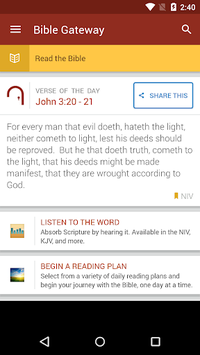 Bible Gateway APK screenshot 1