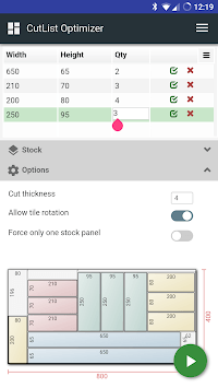 CutList Optimizer APK screenshot 1