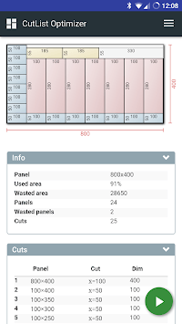 CutList Optimizer APK screenshot 1
