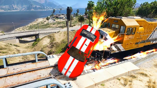 Big Ramp Jump - Super Car Race APK screenshot 1