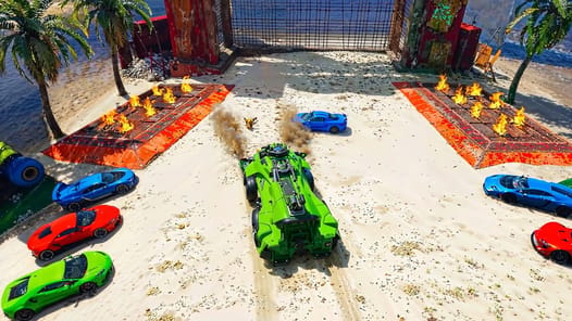 Big Ramp Jump - Super Car Race APK screenshot 1