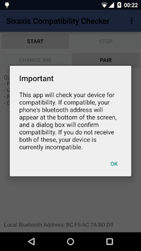Sixaxis Compatibility Checker APK screenshot 1