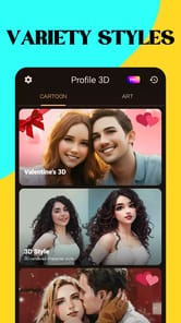 AI Art Profile APK screenshot 1