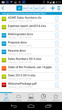 Docs To Go™ Free Office Suite APK screenshot 1