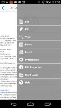 Docs To Go™ Free Office Suite APK screenshot 1