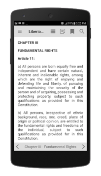 Liberia Constitution 1986 APK screenshot 1