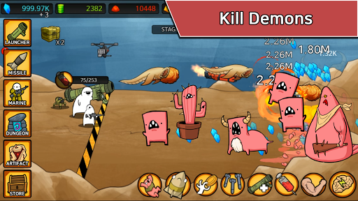 Missile Dude RPG: Tap Tap Missile APK screenshot 1