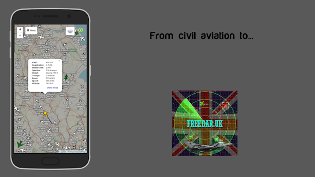 Freedar.uk | Live Aircraft Tracker APK screenshot 1