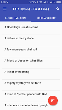 TAC Hymns APK screenshot 1