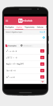 Symbolab - Math solver APK screenshot 1