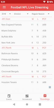 Football AAF and NFL Live Streaming APK screenshot 1
