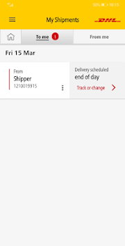 DHL Express Mobile APK screenshot 1
