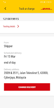 DHL Express Mobile APK screenshot 1