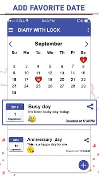 Secret Diary With Lock - Diary With Password APK screenshot 1