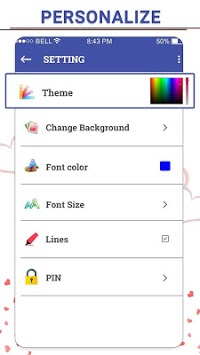 Secret Diary With Lock - Diary With Password APK screenshot 1