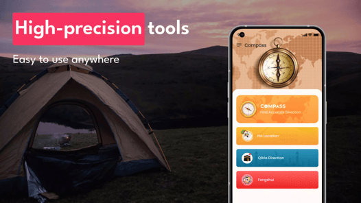 Real Compass: Direction Finder APK screenshot 1