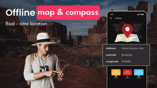 Real Compass: Direction Finder APK screenshot 1