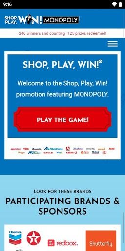 Shop, Play, Win!® MONOPOLY APK screenshot 1