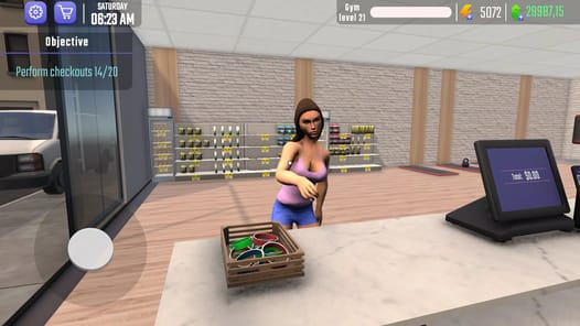 Gym Simulator 3D Fitness Store APK screenshot 1