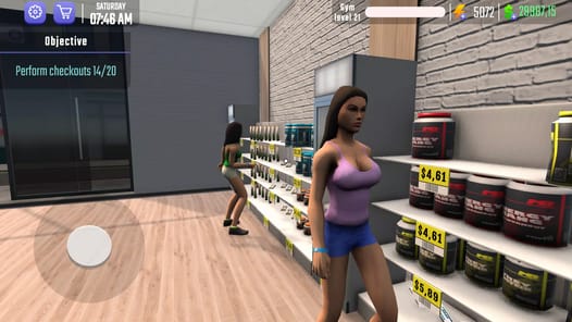 Gym Simulator 3D Fitness Store APK screenshot 1