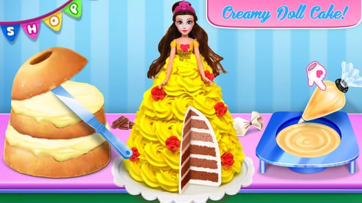 Doll cake decorating Cake Game APK screenshot 1