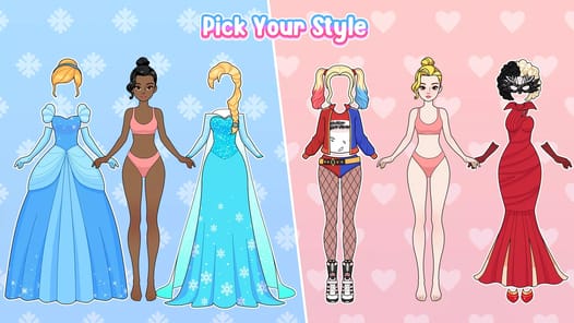 Paper Doll Makeover & Dress Up APK screenshot 1