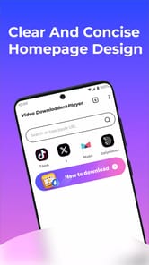 Video Downloader&Player APK screenshot 1