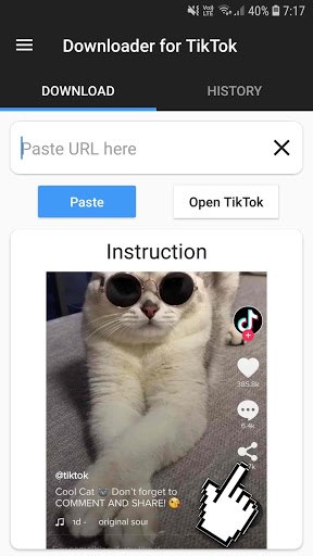 Downloader for TikTok APK screenshot 1