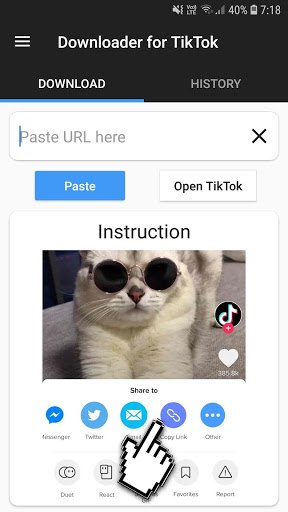 Downloader for TikTok APK screenshot 1
