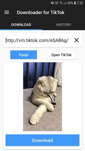Downloader for TikTok APK screenshot 1