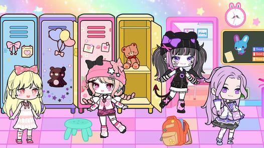 YOYO Doll School life Dress up APK screenshot 1