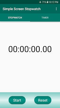 Simple Screen Stopwatch APK screenshot 1 Simple Screen Stopwatch APK screenshot 1