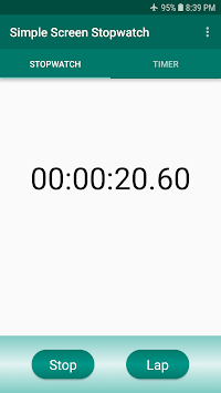 Simple Screen Stopwatch APK screenshot 1 Simple Screen Stopwatch APK screenshot 1