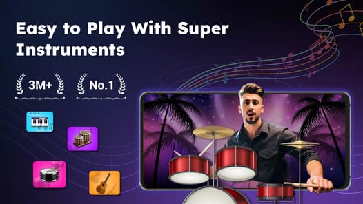 Learn & Play Real Piano,Guitar APK screenshot 1