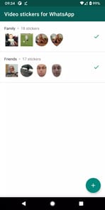 Video stickers for WhatsApp APK screenshot 1