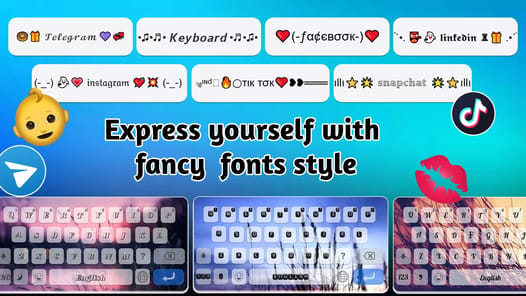 Stylish Fonts Keyboard & Emoji APK screenshot 1