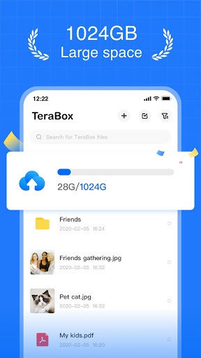 TeraBox Cloud Storage: Cloud Backup & Data backup APK screenshot 1