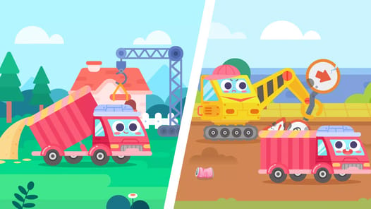 DuDu Engineering Truck Game APK screenshot 1