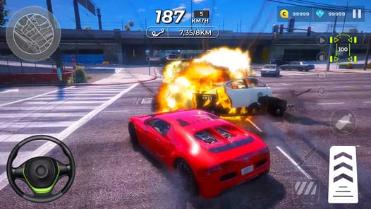 Street Racing Car: Night Vegas APK screenshot 1