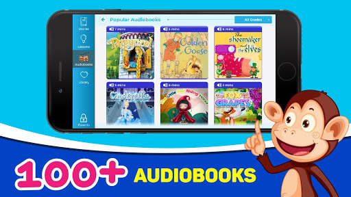 Monkey Stories: books, reading games for kids APK screenshot 1