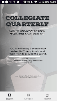 SDA Collegiate Quarterly - CQ APK screenshot 1