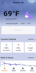Weather Now Launcher APK screenshot 1