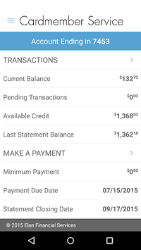 Elan Credit Card APK screenshot 1 Elan Credit Card APK screenshot 1